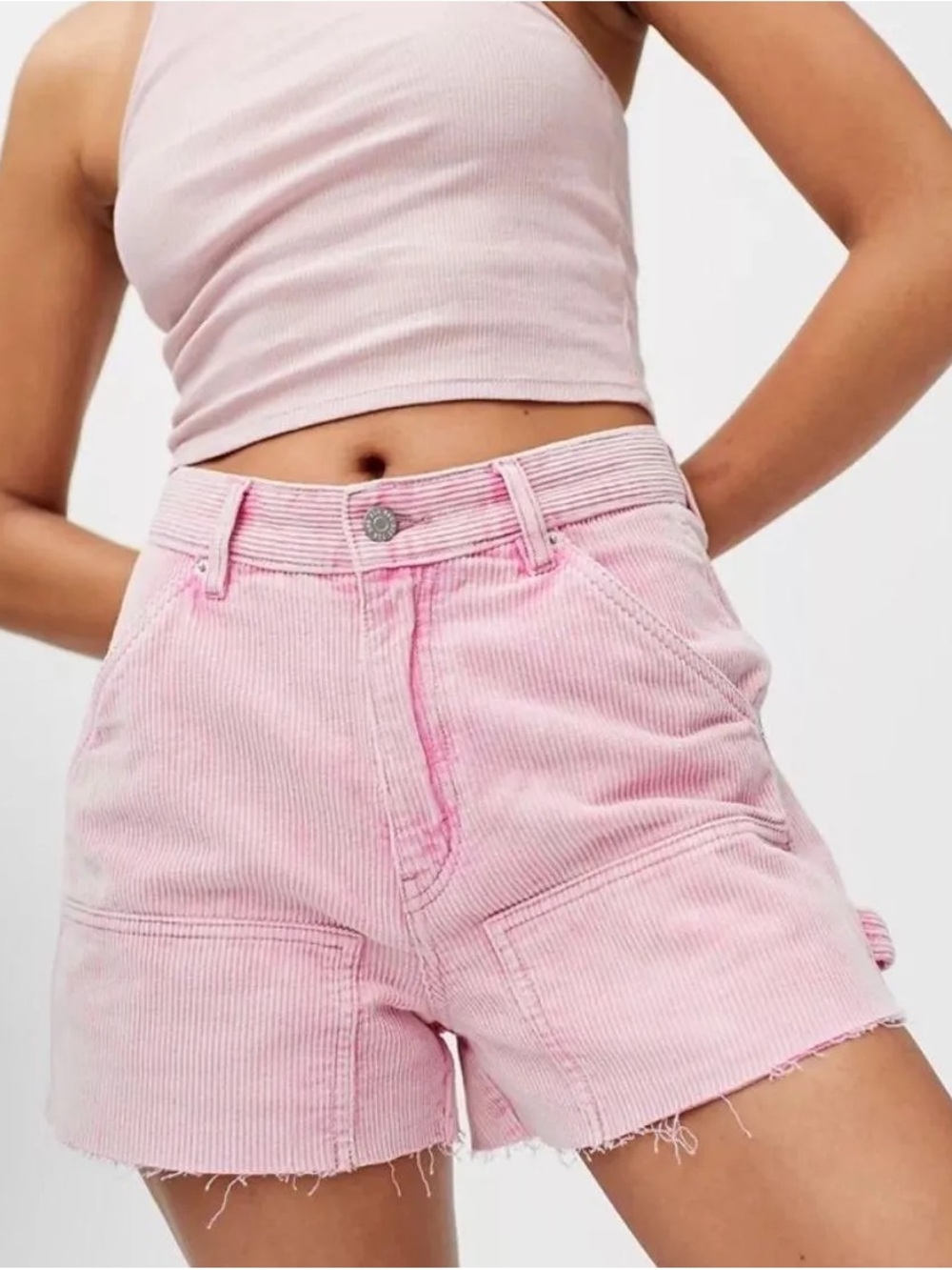BDG High-Rise Pink Corduroy Women’s Shorts